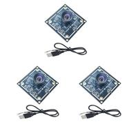 Giwnhvx Lot de 3 modules d'appareil photo OV9732 1 MP 100 degrés 1280 x 720 30 fps avec câble de 3 mètres sans pilote Mise au point manuelle