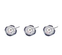 Giwnhvx Lot de 3 mouvements de montre pour mouvement japonais VX43E VX43 à quartz à trois broches avec double fenêtre de calendrier avec pile