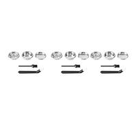 Giwnhvx Lot de 3 paniers filtrants de 58 mm tasse pour porte-filtre Espresso Bottomless, pour machine à café 9, Marzocco, E61 Gemilai