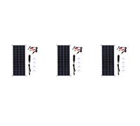 Giwnhvx Lot de 3 panneaux solaires 15 W 12-18 V pour téléphone, camping-car, voiture, MP3, chargeur de batterie d'extérieur B