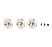 Giwnhvx Lot de 3 pignons en métal de 3,175 mm 32DP 48DP 64DP M0.6 M0.8 pour voiture télécommandée 1/10 1/8 3660 accessoires 29t