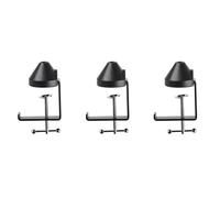 Giwnhvx Lot de 3 pinces de fixation en métal haute performance pour microphone et ciseaux