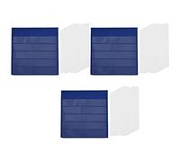Giwnhvx Lot de 3 plateaux de table de bureau de poche avec cartes bonus effaçables un sec 60X, tableau de table pour l'enseignement de table double face (13 x 12 pouces)