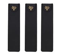 Giwnhvx Lot de 3 Pochettes à Stylos en Cuir avec Bouton-Pression pour Stylo à Bille et Stylo à Plume Noir