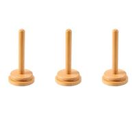 Giwnhvx Lot de 3 porte-fils rotatifs en bois pour ranger les mouchoirs, les pelotes de laine, pour crochet et tricot