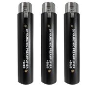Giwnhvx Lot de 3 préamplificateurs de microphone pour DM1 Dynamic 28 dB Gain Mic Amplificateur pour microphones à ruban dynamique et passif