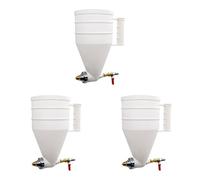 Giwnhvx Lot de 3 pulvérisateurs de peinture pour murs extérieurs - Peinture en pierre véritable - Revêtement plastique - Pour mortier de ciment et latex