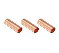 Giwnhvx Lot de 3 rouleaux de feuille de cuivre, plaque métallique 1000 mm x 100 mm x 0,03 mm