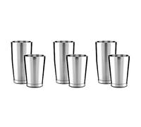 Giwnhvx Lot de 3 shakers à cocktail de qualité supérieure - Shaker Boston non lesté en acier inoxydable