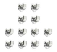 Giwnhvx Lot de 3 supports de placard en acier inoxydable - En forme de U - Pour tringle de douche
