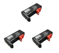 Giwnhvx Lot de 3 testeurs de batterie numériques BT-168D pour piles AA/AAA/C/D/9 V/1,5 V