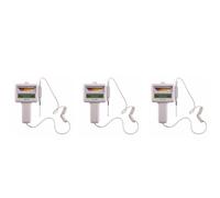 Giwnhvx Lot de 3 testeurs de pH de l'eau et du chlore pour piscine - Qualité spa - Analyse - Moniteur de mesure - Kit de test
