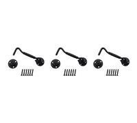 Giwnhvx Lot de 3 verrous de porte de grange de 10,2 cm en acier inoxydable avec vis de montage, loquet de serrure de porte pour porte coulissante