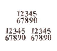 Giwnhvx Lot de 30 chiffres de porte de 0 à 9 - Plaque de porte de maison ou tiroir - Autocollant pour porte - Bronze