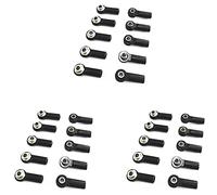 Giwnhvx Lot de 30 joints à rotule en métal M2.5 pour A959 12428 144001 C24 MN D90 MN99S RC pièces de voiture, noir