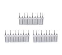Giwnhvx Lot de 30 mini forets en carbure de tungstène pour circuit imprimé 0,8 mm
