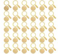 Giwnhvx Lot de 30 pièces en métal brut gravées gravées brutes estampage métal brut bijoux pour bricolage