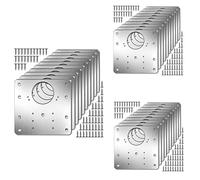 Giwnhvx Lot de 30 plaques de réparation de charnière d'armoire de cuisine avec trous et supports de fixation plats