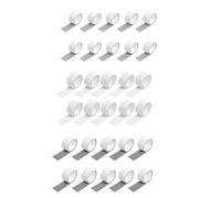 Giwnhvx Lot de 30 rubans de réparation d'écran pour éviter les insectes, les mouches, les portes, les fenêtres, les moustiquaires, pour réparer les trous, les déchirures, blanc noir gris