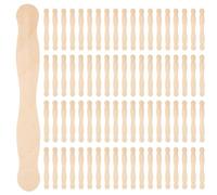Giwnhvx Lot de 300 bâtons de glace avec poignées d'éventail de 20,3 cm ou spatule en bois ou mélange de peinture pour loisirs créatifs