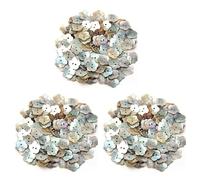 Giwnhvx Lot de 300 Perles Bouton en Nacre Coquillage Fleur 15mm