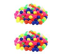 Giwnhvx Lot de 316 perles rondes colorées décoratives en plastique pour rayons de vélo