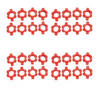 Giwnhvx Lot de 32 écrous pour barre d'haltère, colliers pour barres d'haltères, accessoires de sport