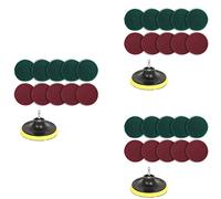 Giwnhvx Lot de 33 brosses à récurer électriques pour perceuse, brosse à récurer pour carrelage, outil de nettoyage