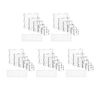 Giwnhvx Lot de 35 blocs pour tampons transparents, ensemble d'outils pour blocs d'estampage en acrylique avec grille pour scrapbooking, cartes, agenda