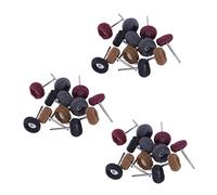 Giwnhvx Lot de 36 brosses abrasives pour polissage, polissage, polissage, polissage, polissage, meule rotative