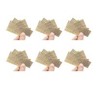 Giwnhvx Lot de 36 petits chiffres de l'alphabet de 0,12 - Alliage pailleté - Lettres autocollantes - Doré/argenté (3 mm)