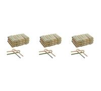 Giwnhvx Lot de 360 mini pinces jetables en bambou de 10,2 cm, respectueuses de l'environnement
