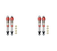 Giwnhvx Lot de 4 accessoires de mise à niveau avant et arrière pour voiture télécommandée 9115 S911 9116 S916 9125 1/10 1/12, rouge