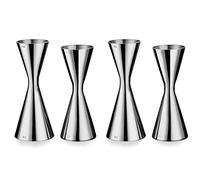 Giwnhvx Lot de 4 barres à cocktails jigger à double barre, mesurant des outils de bar 30/60 ml, 30/45 ml, agitateur pour bar à cocktails