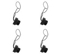 Giwnhvx Lot de 4 bouchons filetés pour valve de réservoir de plongée DIN 5/8-14NPS Bouchon anti-poussière Bouchon de protection pour réservoir