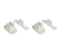 Giwnhvx Lot de 4 butoir de porte en forme de T pour caravane bateau butoir de porte blanc
