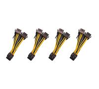 Giwnhvx Lot de 4 câbles d'alimentation 8 broches vers double 8 broches (6 + 2) pour K80 M40 M60 P40 P100