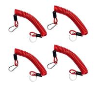 Giwnhvx Lot de 4 câbles de frein de remorque de 1,8 m, câble de remorquage à ressort spiralé pour remorque de véhicule récréatif d'urgence