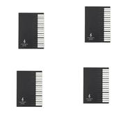 Giwnhvx Lot de 4 carnets de notes de musique à cinq lignes