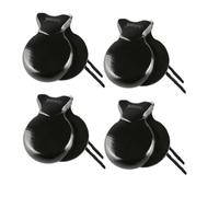 Giwnhvx Lot de 4 castagnettes espagnoles traditionnelles en bois pour débutants, C
