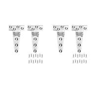 Giwnhvx Lot de 4 charnières en T de qualité marine, 15,2 x 7,6 cm, sans bruit, en acier inoxydable 316 très résistant avec vis