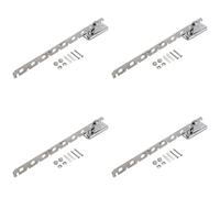 Giwnhvx Lot de 4 cintres muraux pliables avec bras oscillant (8 trous)