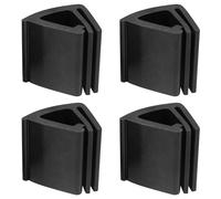 Giwnhvx Lot de 4 clips de fixation pour pare-brise de voiturette de golf - Convient aux tubes de 2,5 x 2,5 cm