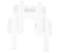 Giwnhvx Lot de 4 crochets muraux autocollants pour casquettes de baseball, sans trou, blanc