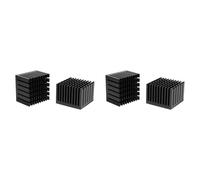 Giwnhvx Lot de 4 dissipateurs thermiques en aluminium pour radiateur à puce électronique LED avec conducteur thermique 40 x 40 x 30 mm