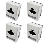 Giwnhvx Lot de 4 distributeurs de mouchoirs de table pour restaurant, serviettes et cure-dents, support de rouleau de papier pour hôtel