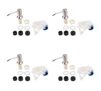 Giwnhvx Lot de 4 distributeurs de savon pour cuisine tête de pompe pour distributeur de savon de support intégré avec kit de tube d'extension de 46 pouces ()