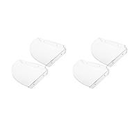 Giwnhvx Lot de 4 étagères d'angle murales flottantes en acrylique pour chambre à coucher, cuisine, transparent