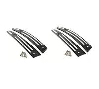 Giwnhvx Lot de 4 garnitures latérales de pare-brise fendues noires pour Touring Road Glide FLTR 2015-2020