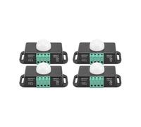 Giwnhvx Lot de 4 interrupteurs à détecteur de mouvement 12 V 24 V PIR pour bandes LED flexibles